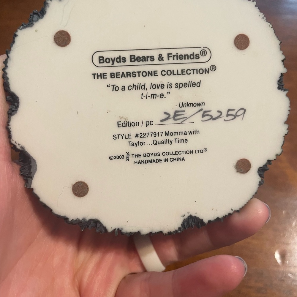 Boyds Bears Bearstone Collection Figurine